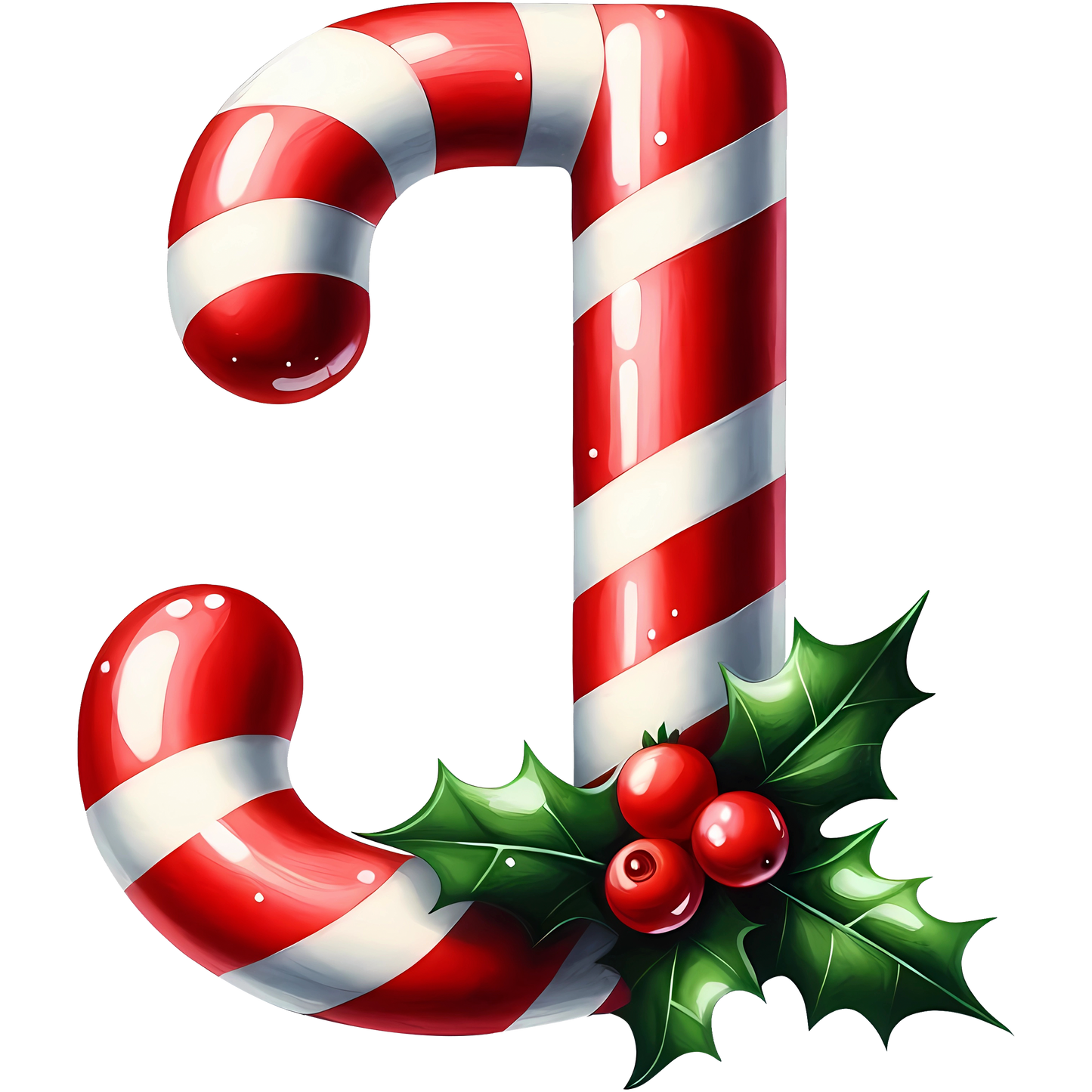Candy Cane Monogram Personalised Mugs, Ornaments and Bags