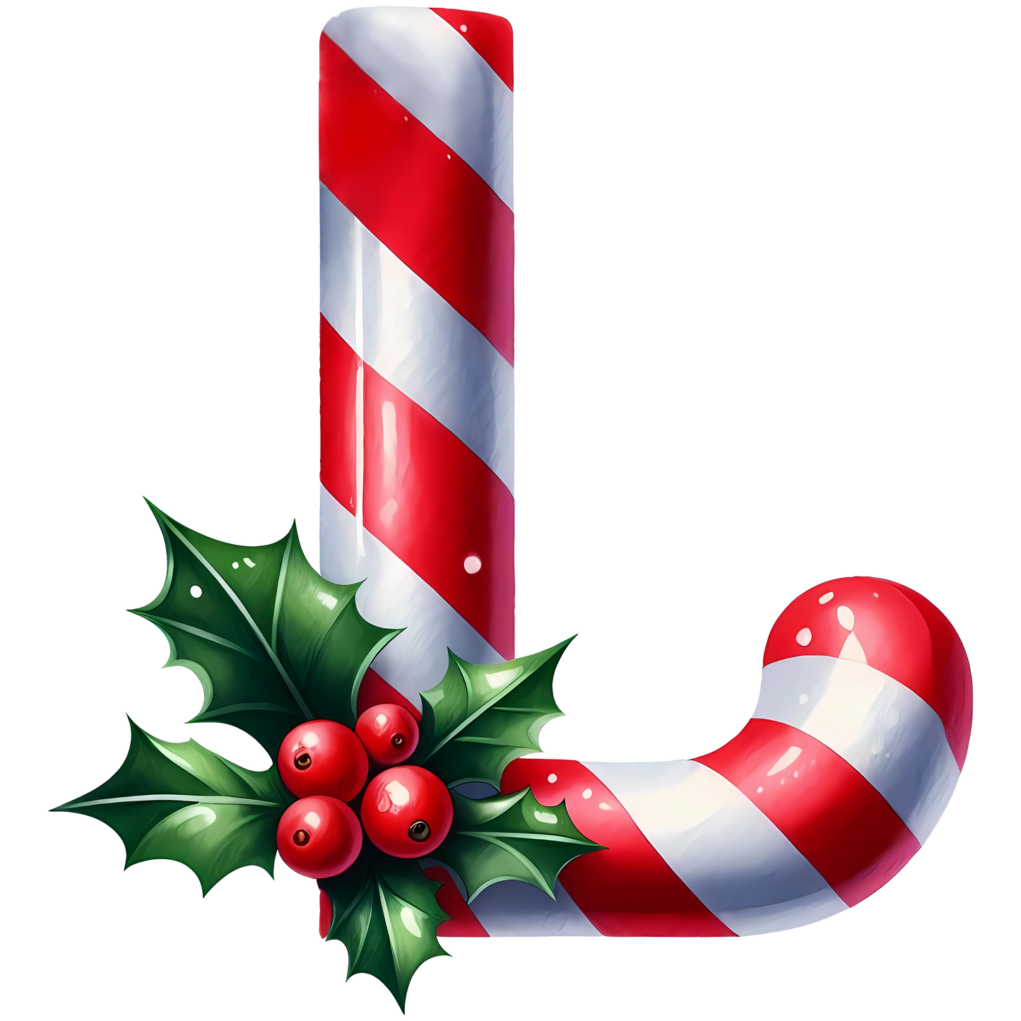 Candy Cane Monogram Personalised Mugs, Ornaments and Bags