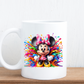 Colour splash cartoon mugs