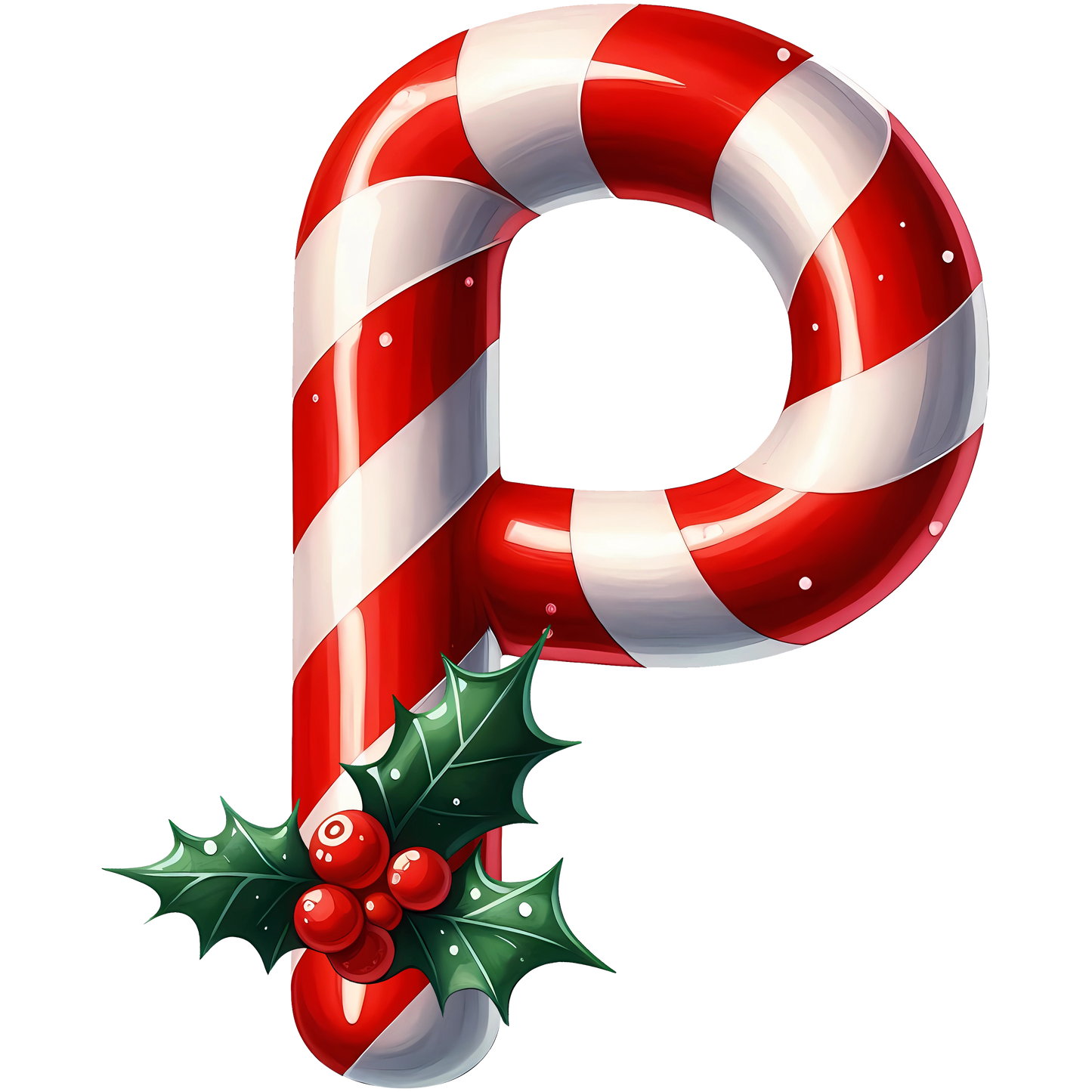 Candy Cane Monogram Personalised Mugs, Ornaments and Bags