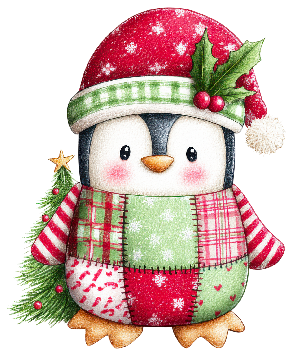 Patchwork Christmas Personalised Mugs, Ornaments and Bags