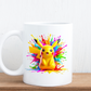 Colour splash cartoon mugs