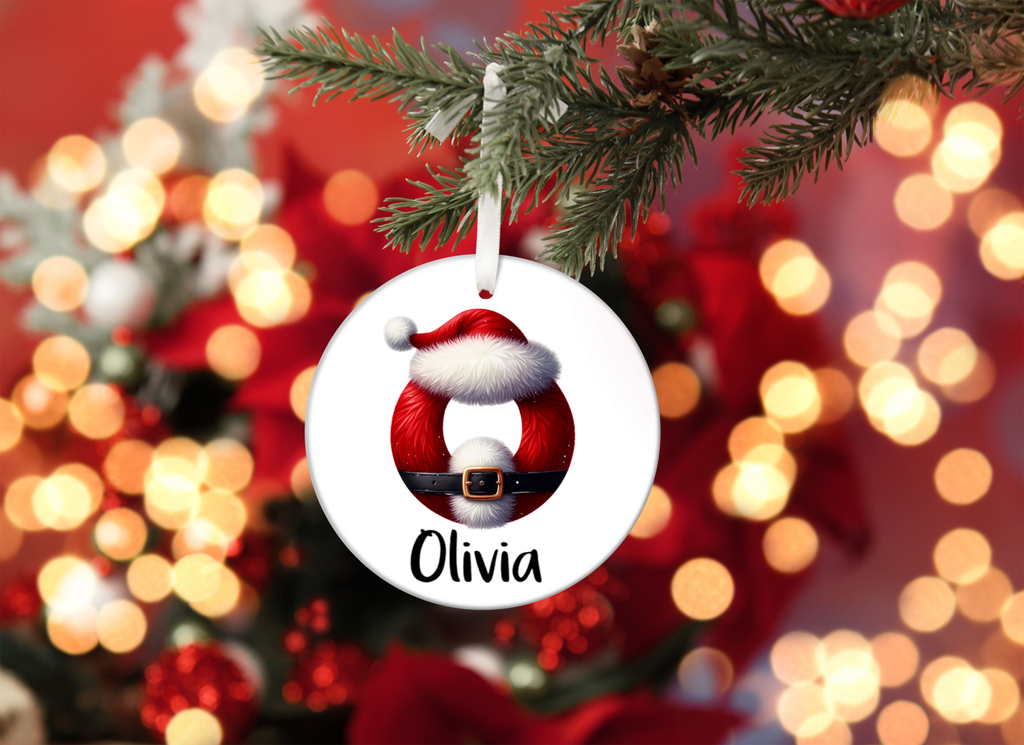 Santa Monogram Personalised Mugs, Ornaments and Bags