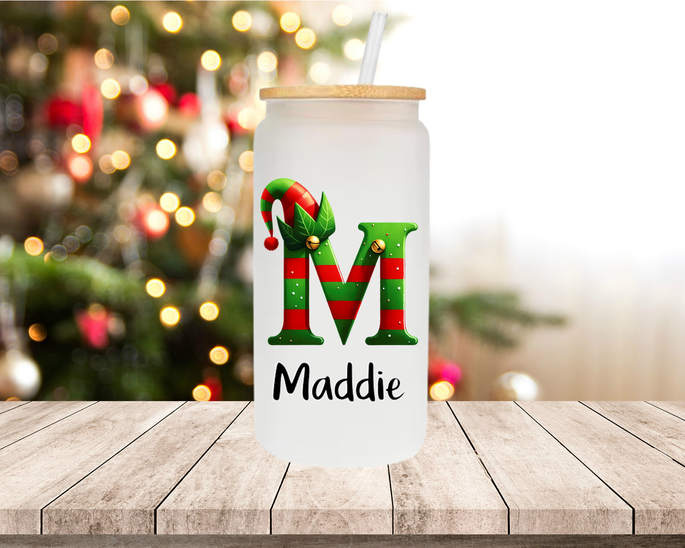 Elf Monogram Personalised Mugs, Ornaments and Bags