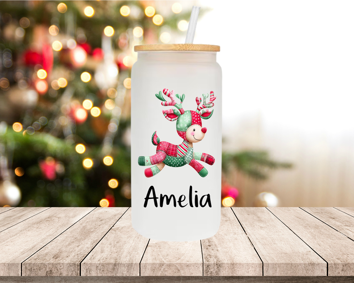 Patchwork Christmas Personalised Mugs, Ornaments and Bags