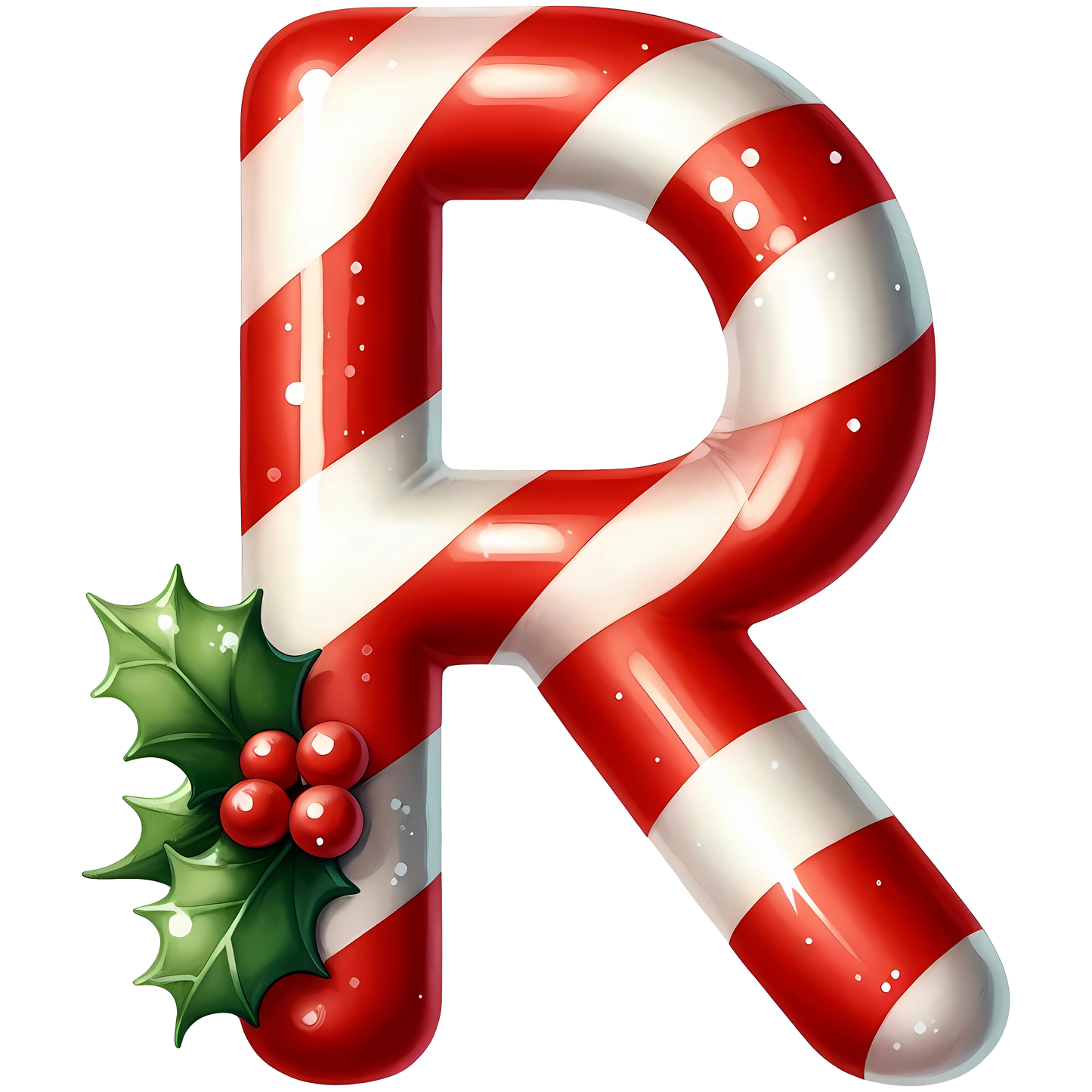 Candy Cane Monogram Personalised Mugs, Ornaments and Bags