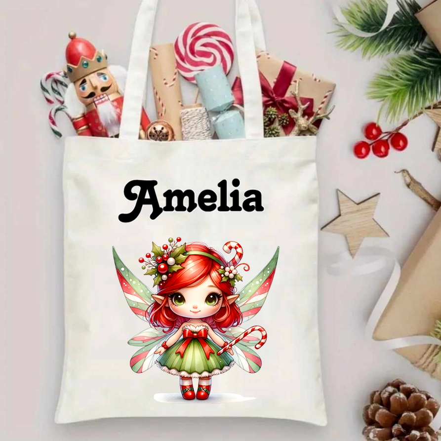 Personalised Christmas tote bags