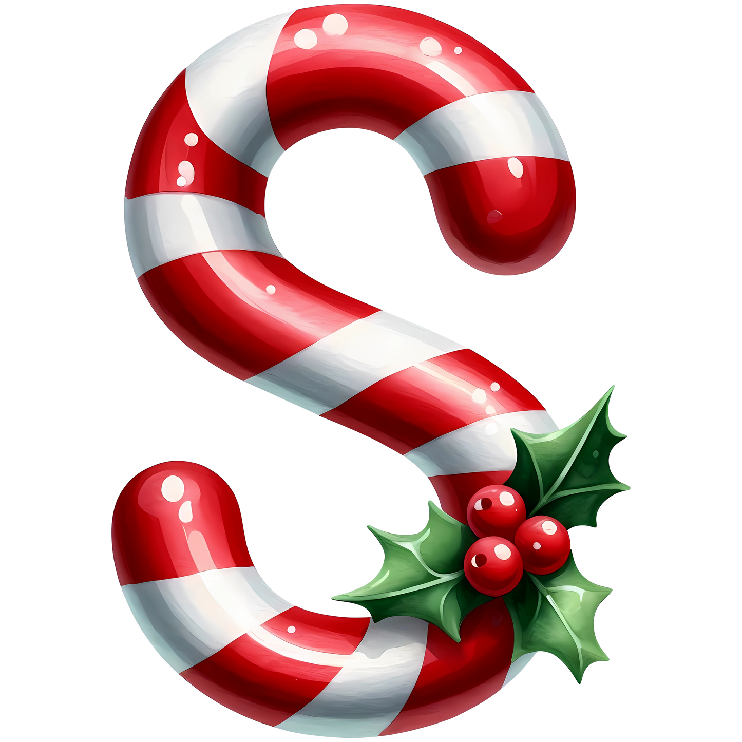 Candy Cane Monogram Personalised Mugs, Ornaments and Bags