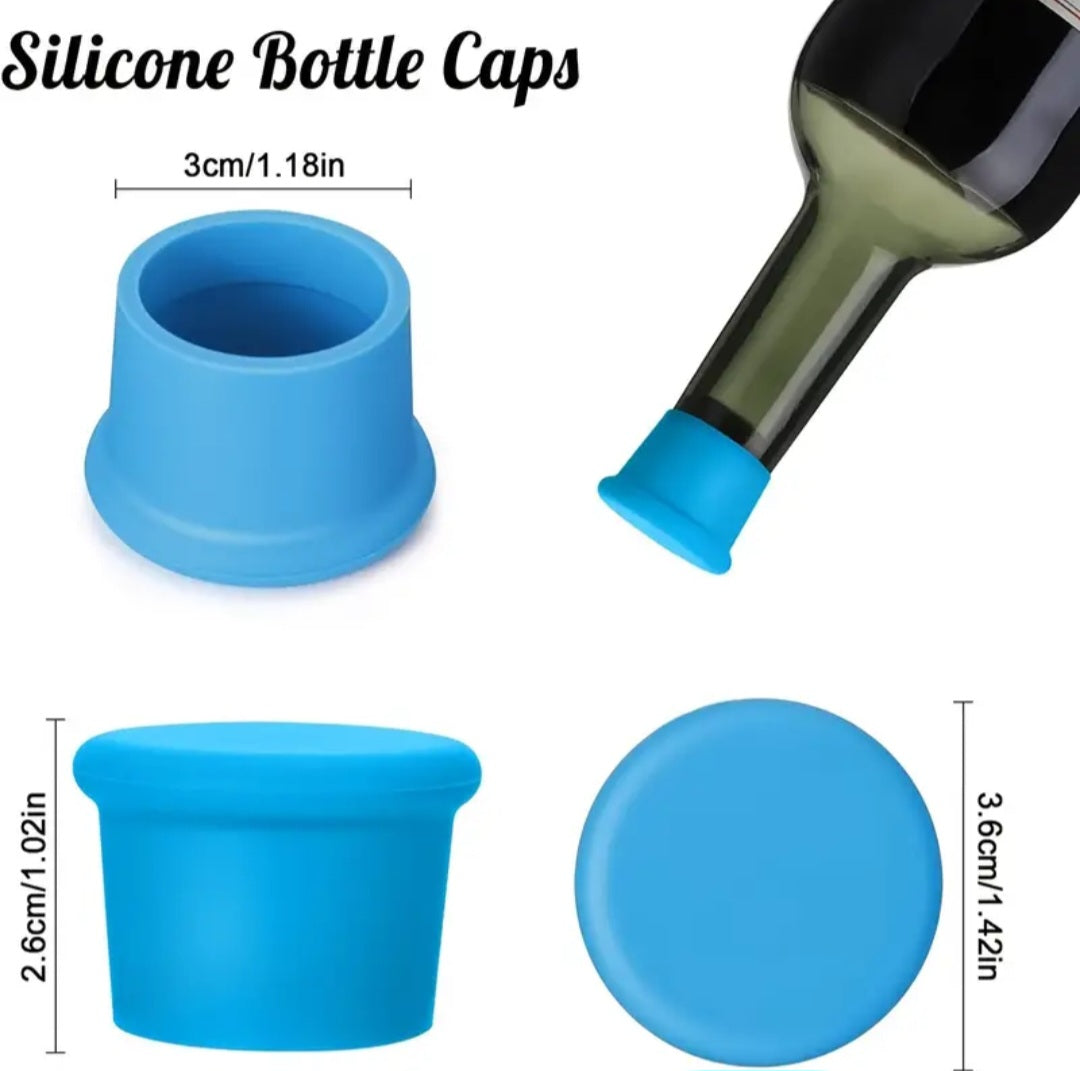 Silicone wine bottle savers