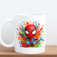 Colour splash cartoon mugs