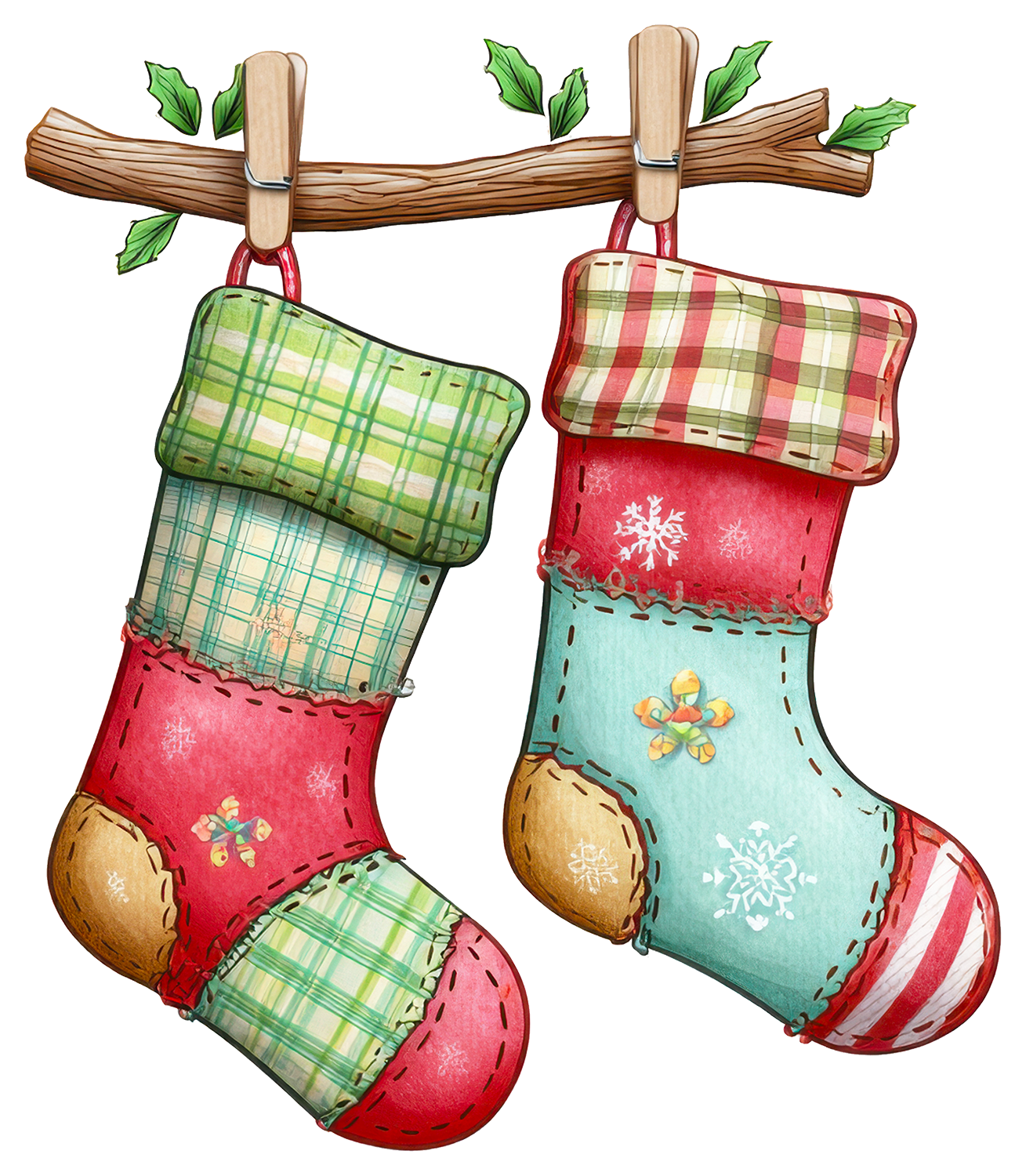 Patchwork Christmas Personalised Mugs, Ornaments and Bags