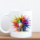 Colour splash cartoon mugs