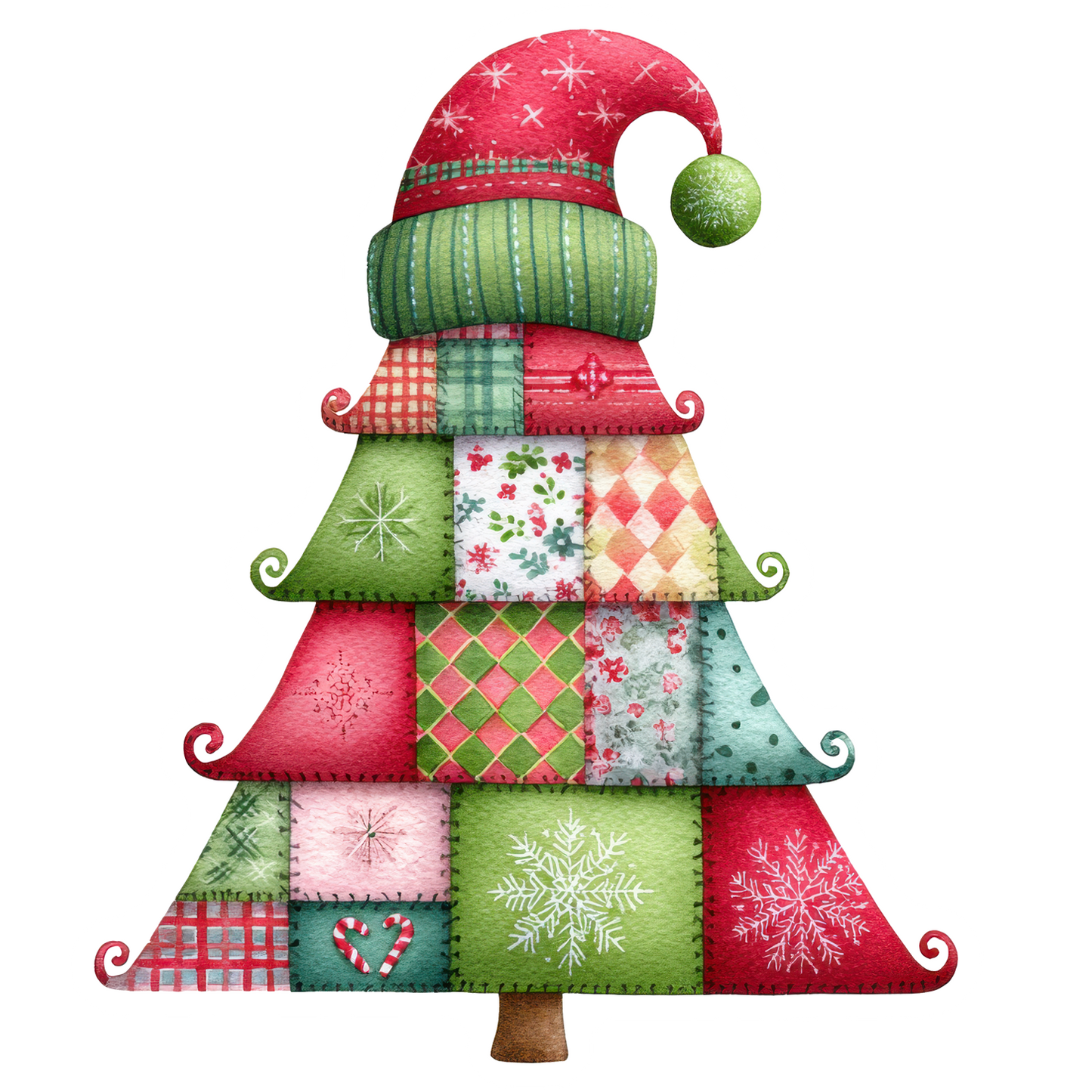 Patchwork Christmas Personalised Mugs, Ornaments and Bags