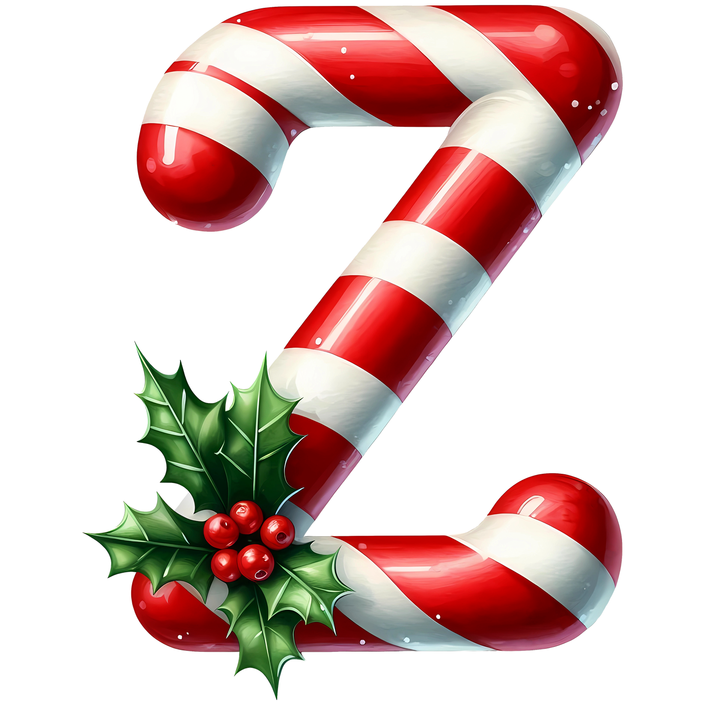 Candy Cane Monogram Personalised Mugs, Ornaments and Bags