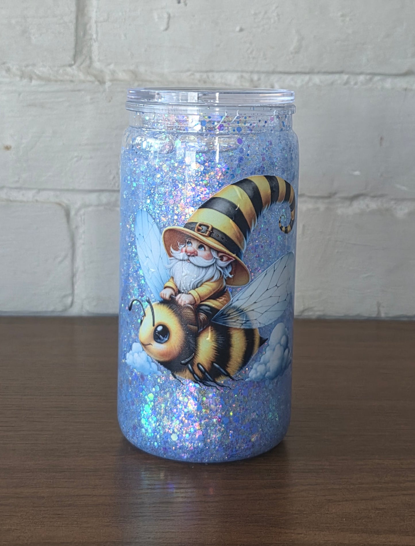 Flying gnome 16oz tumbler