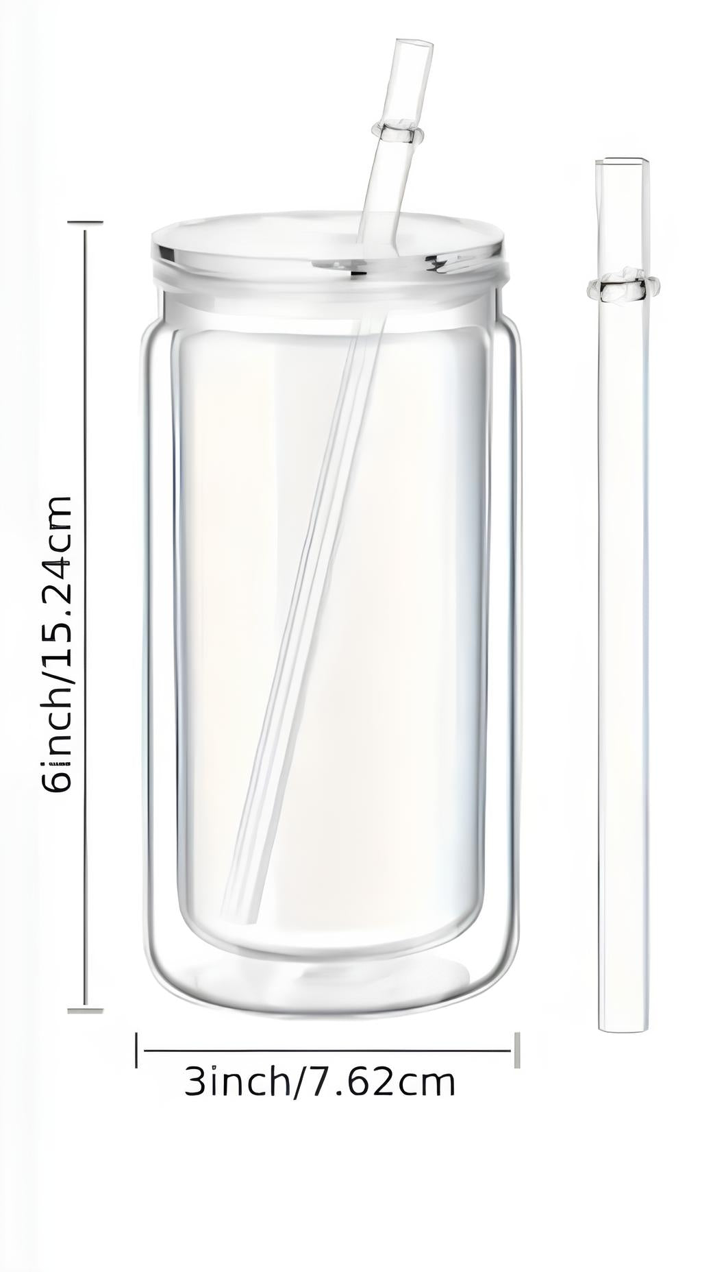 16oz Acrylic double walled snowglobe tumbler