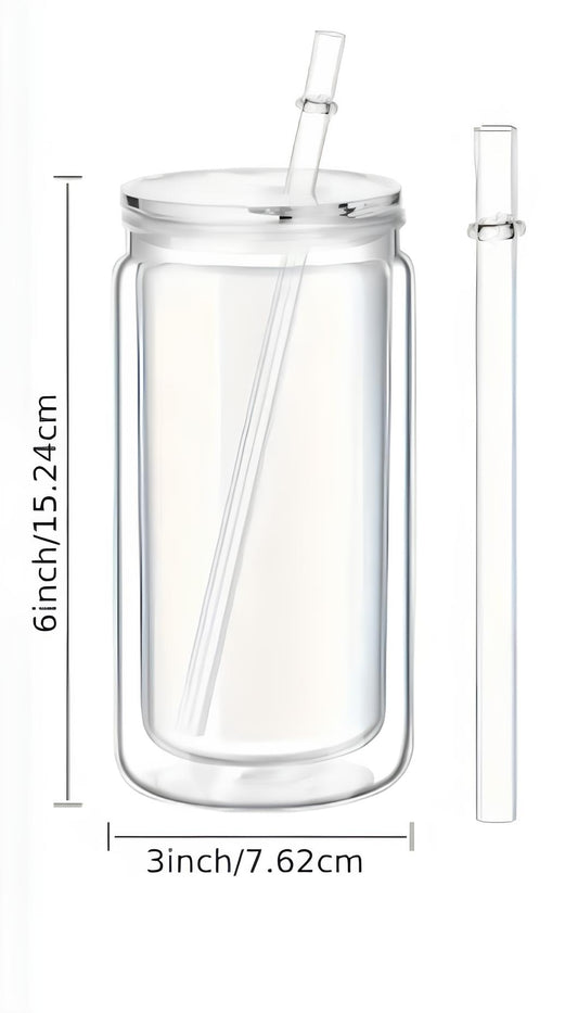 16oz Acrylic double walled snowglobe tumbler