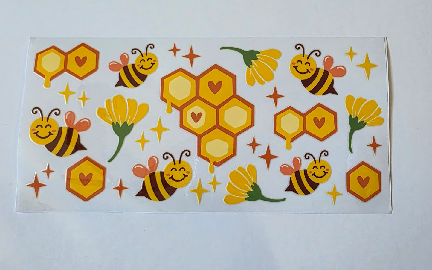 Flowers and Bees 16oz UV DTF Wraps