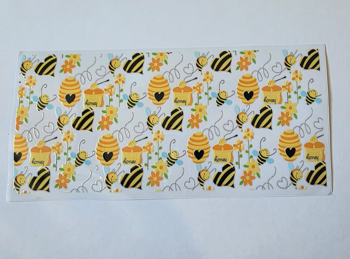 Flowers and Bees 16oz UV DTF Wraps