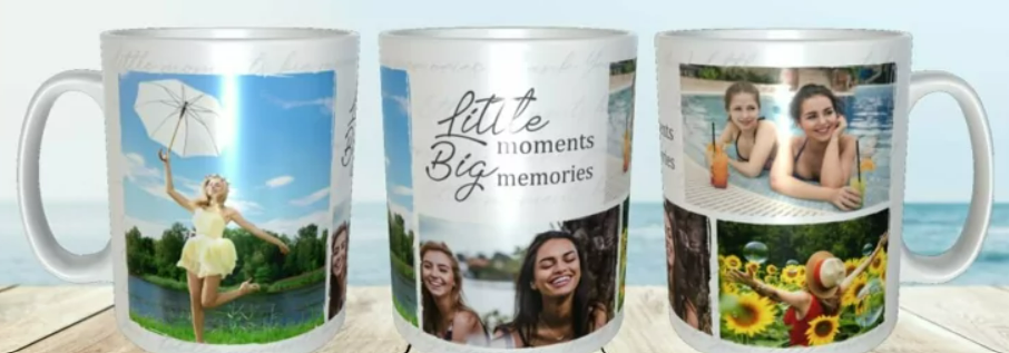 Little moments big memories Photo mug